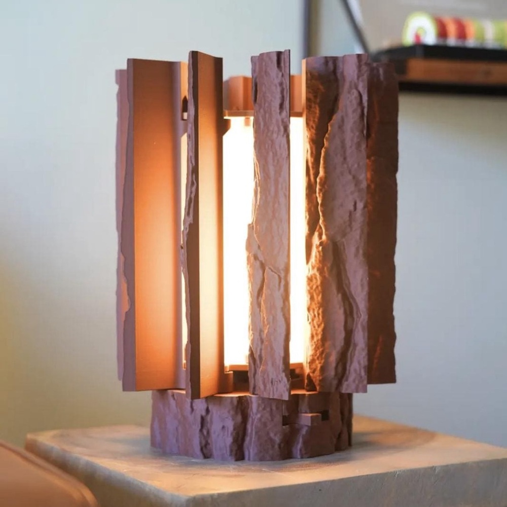 Custom Made Log Lamp 3D printed